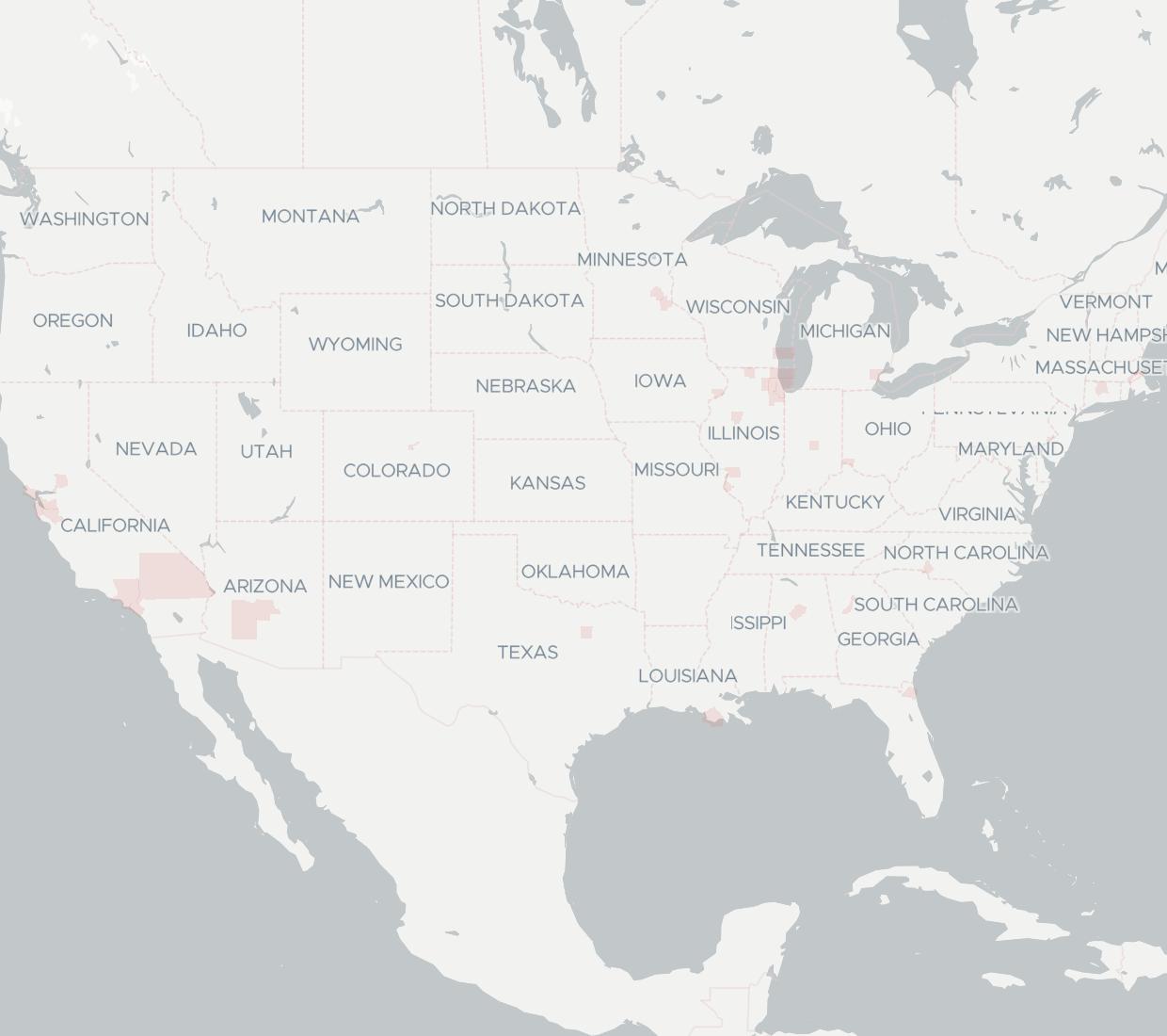 SNET Availability Map. Click for interactive map