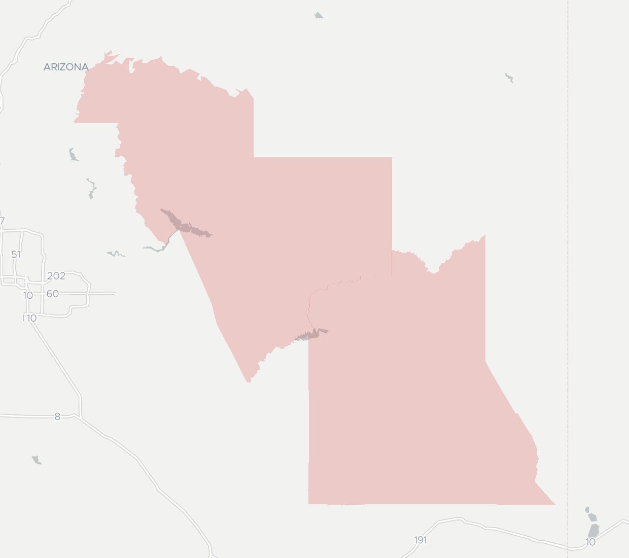 San Carlos Apache Telecommunications Coverage Map