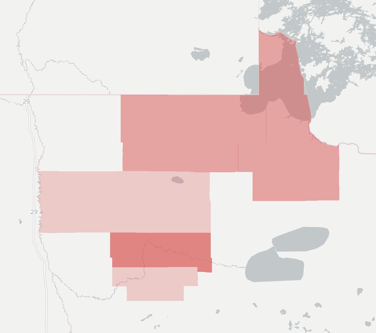 Sjoberg's Availability Map. Click for interactive map.