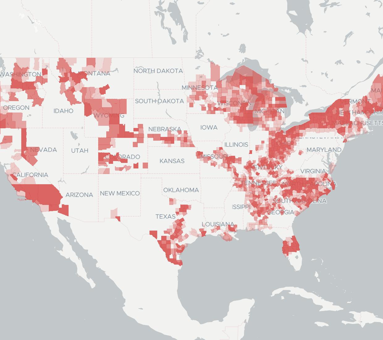 Spectrum Availability Map. Click for interactive map