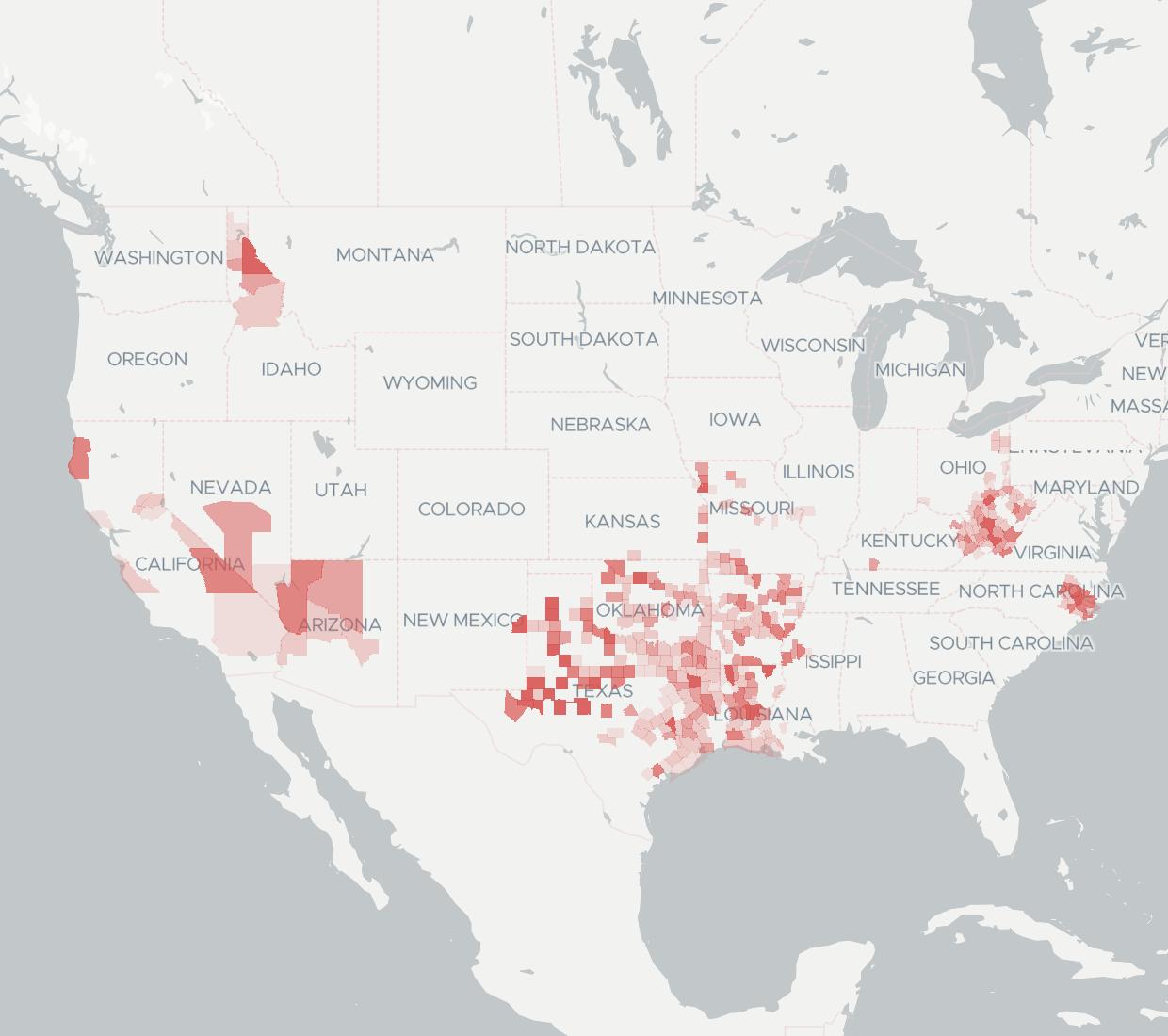 Suddenlink Communications Coverage Map
