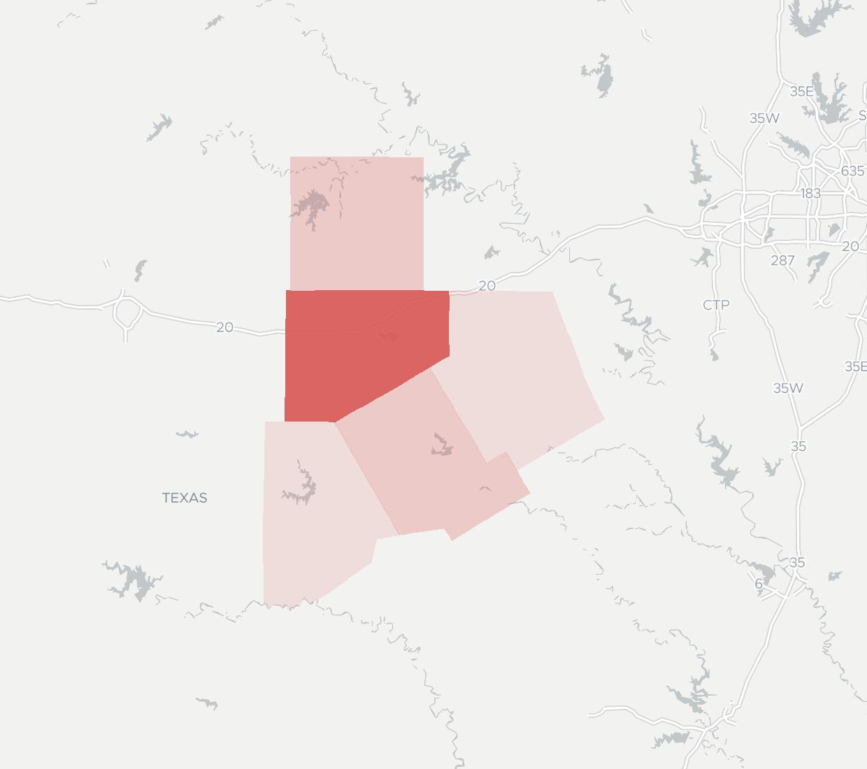 TXOL Internet Availability Map. Click for interactive map