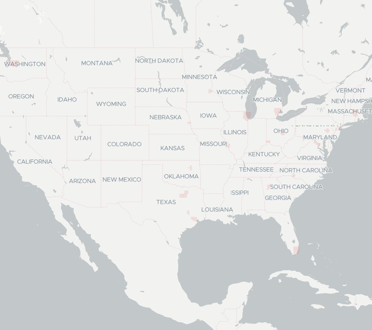 Telefonica USA Availability Map. Click for interactive map.