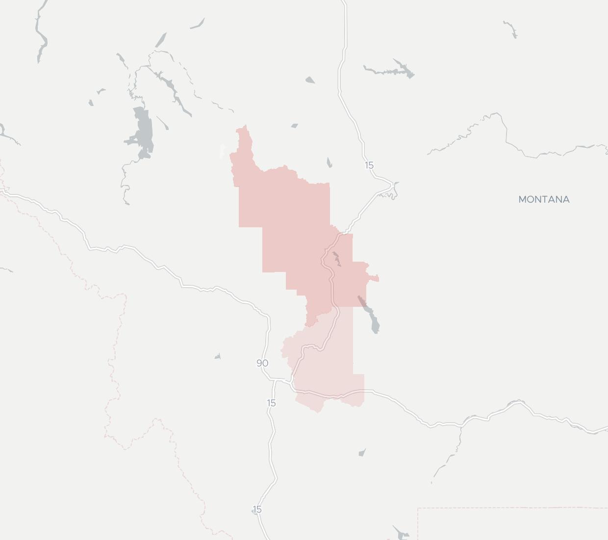 Treasure State Internet & Telegraph Availability Map. Click for interactive map