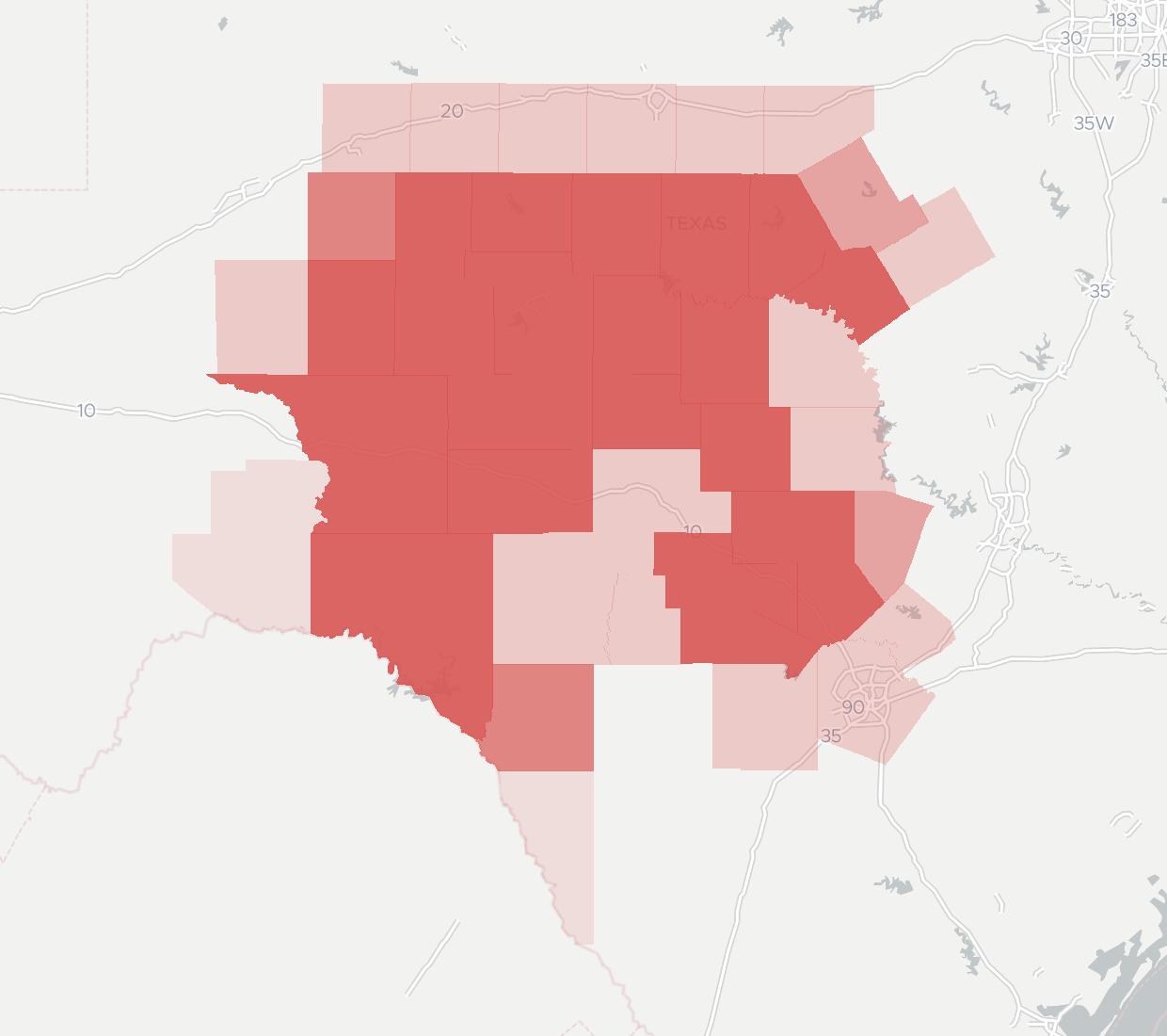 West Central Net Coverage Map