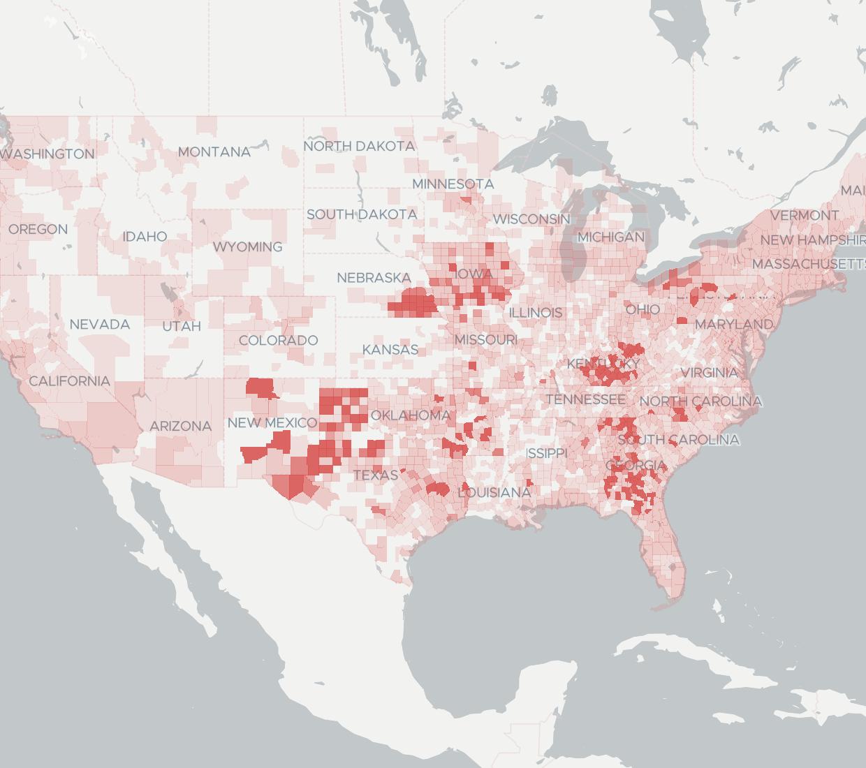 Windstream Availability Map. Click for interactive map.