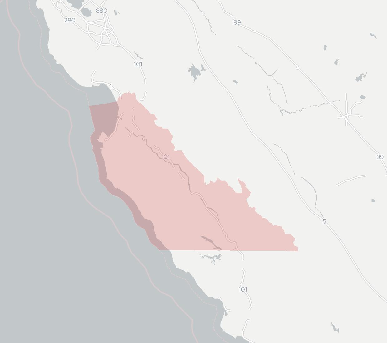 Arroyo Seco Internet Availability Map. Click for interactive map.