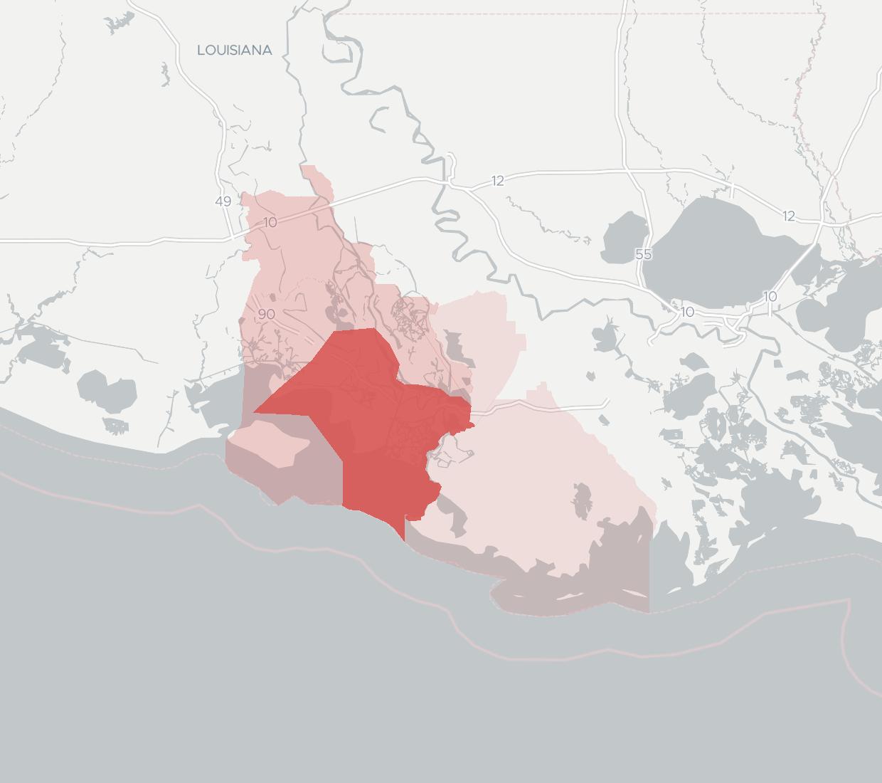 Gulf Coast Broadband Coverage Map