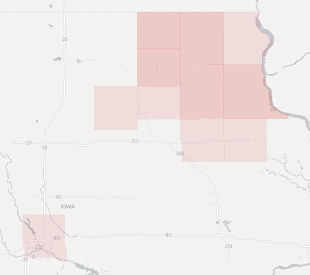 Hawkeye Telephone Company Availability Map. Click for interactive map