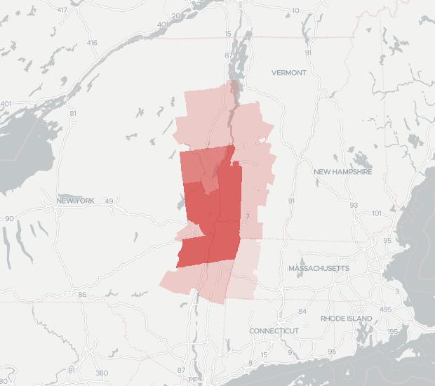 Hudson Valley Wireless Availability Map. Click for interactive map.
