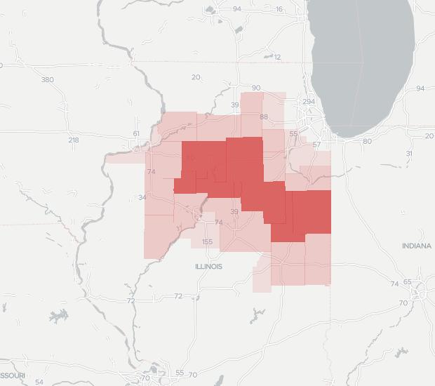 Illinois Valley Cellular Availability Map. Click for interactive map