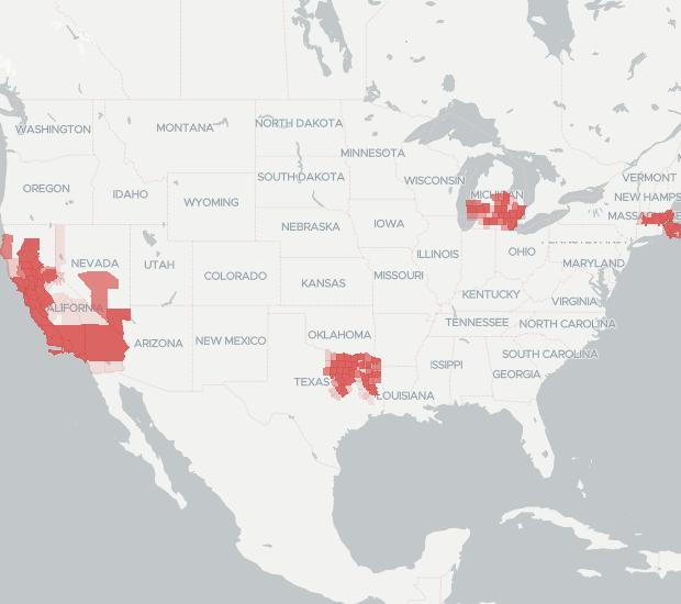 Metro® by T-Mobile Availability Map. Click for interactive map.