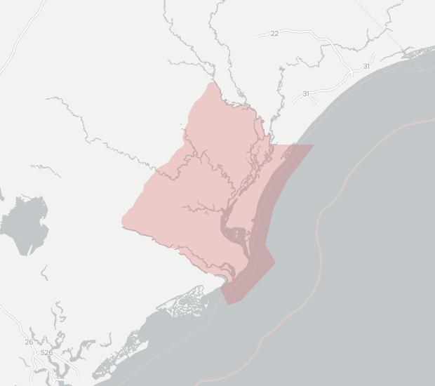 Southern Coastal Cable Availability Map. Click for interactive map