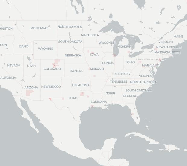 T2 Technologies Availability Map. Click for interactive map