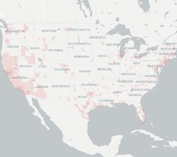 TPx Communications Availability Map. Click for interactive map.