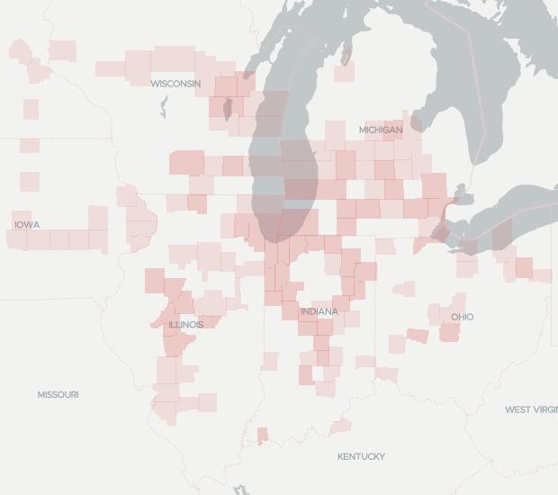 US Signal Company Availability Map. Click for interactive map