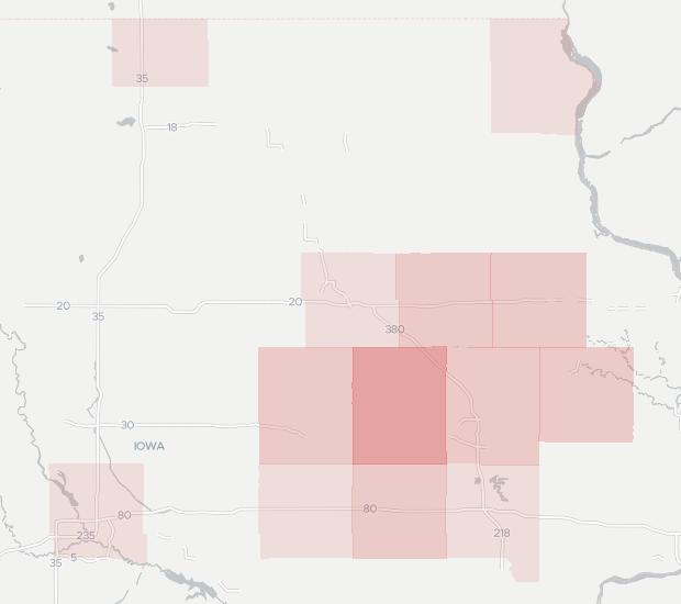 USA Communications (Iowa) Availability Map. Click for interactive map