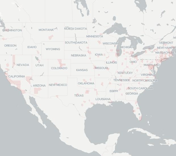 Verizon Business Availability Map. Click for interactive map