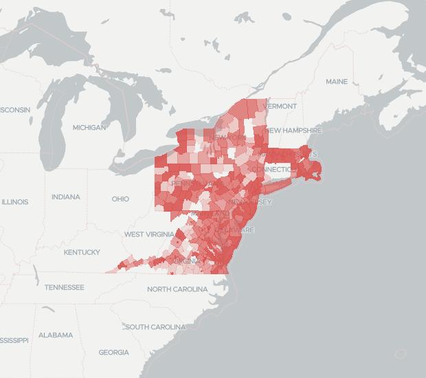Verizon High Speed Internet Availability Map. Click for interactive map