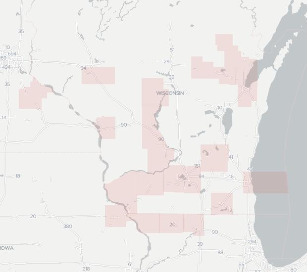 Wisconsin Independent Network Availability Map. Click for interactive map