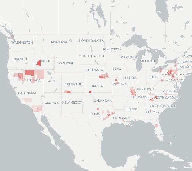 Zito Media Availability Map. Click for interactive map