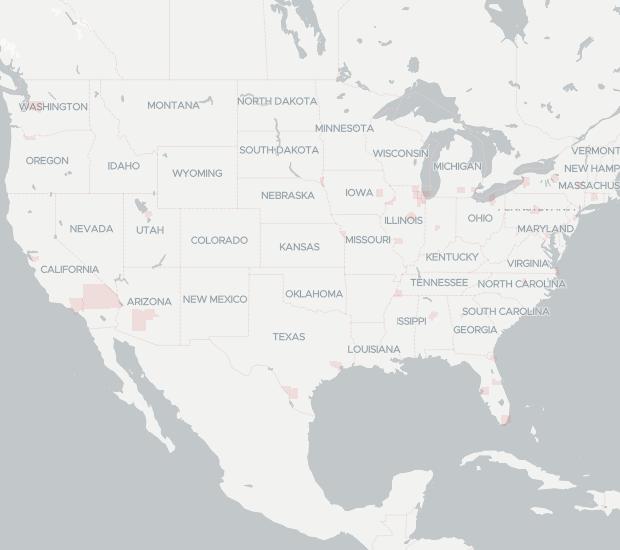 Peerless Network Availability Map. Click for interactive map