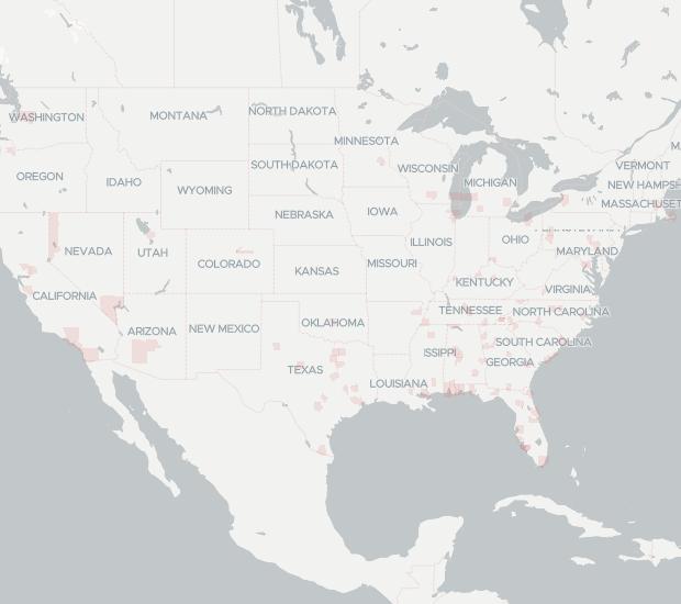 WhiteSky Communications Availability Map. Click for interactive map.